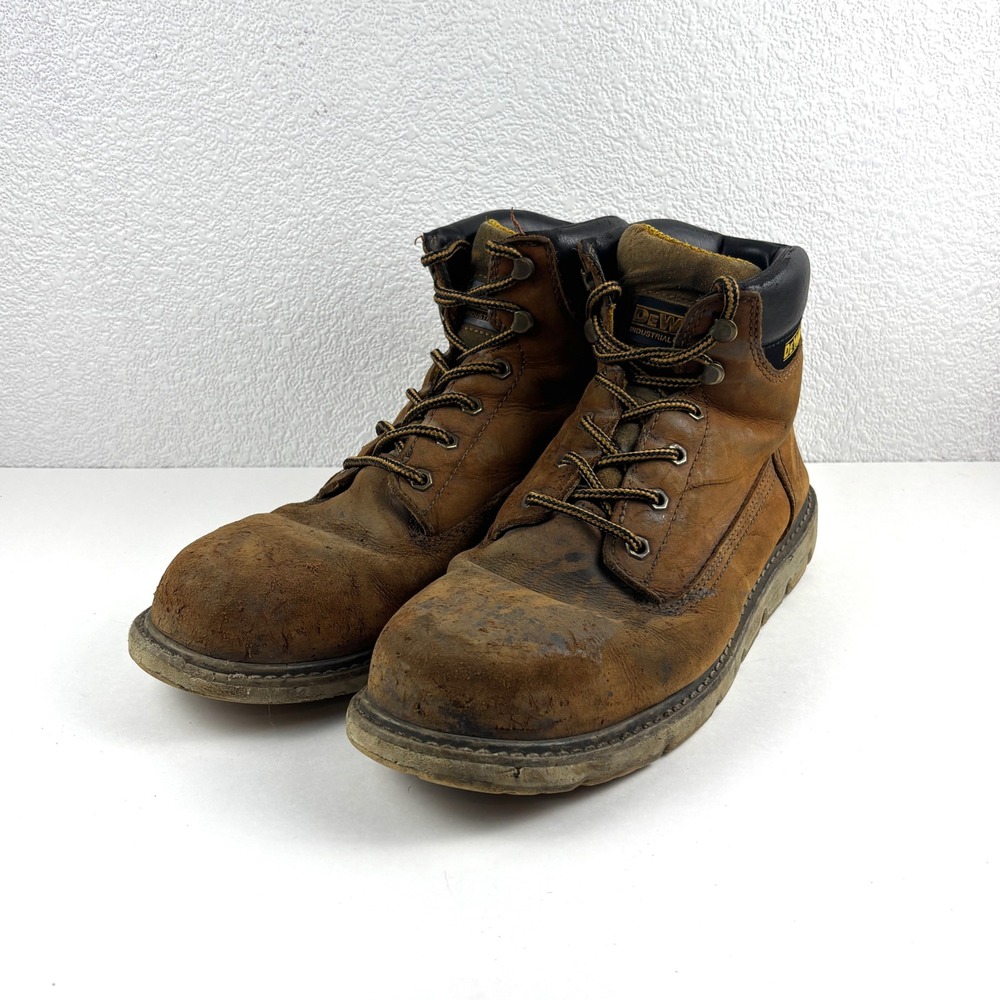 DEWALT Work Boots Men 11M Brown ASTM F2413-18 EH Slip Resistant Steel Toe Thrash